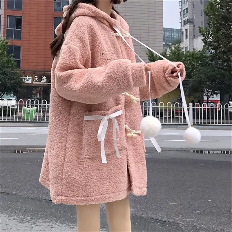 Winter Kawaii Loose Wool Coat