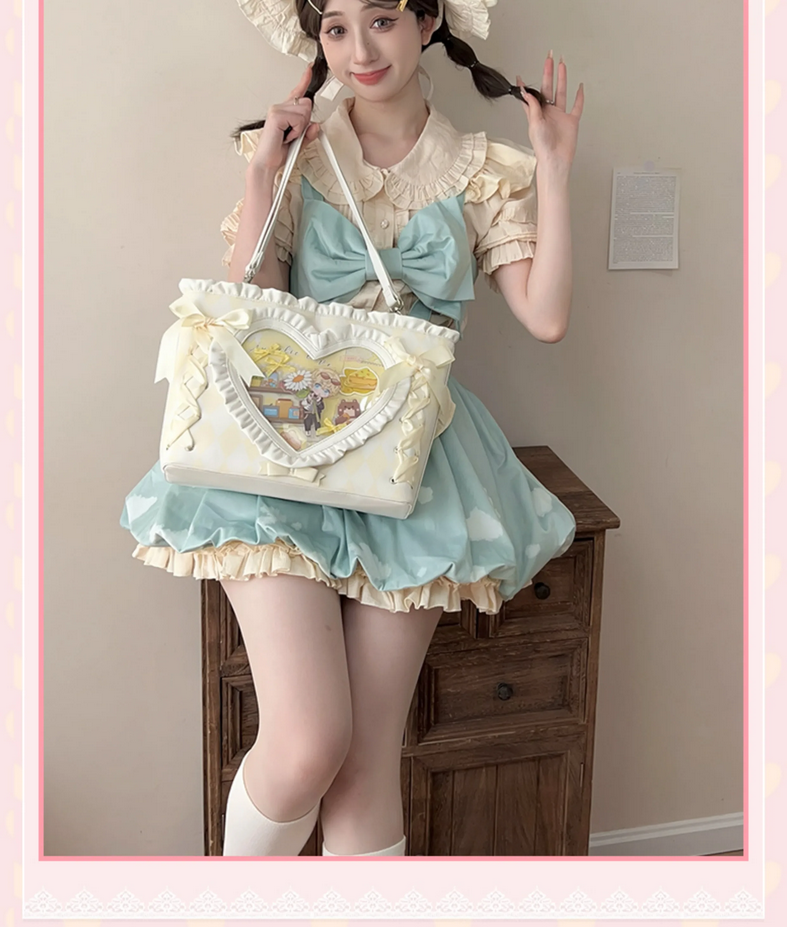 Original Japanese Kawaii Lace Bow Sweet Ita Bag