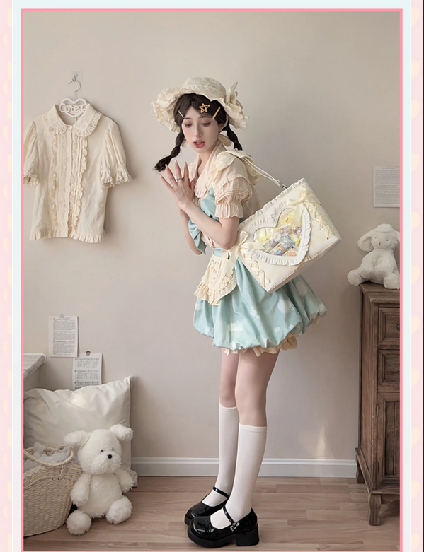 Original Japanese Kawaii Lace Bow Sweet Ita Bag