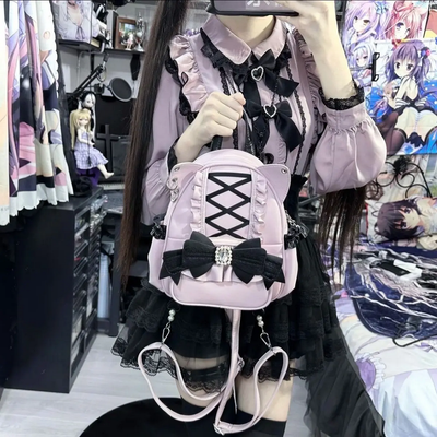 Mochila Lace Cat&#39;s Ear Japanese Ita School Bag