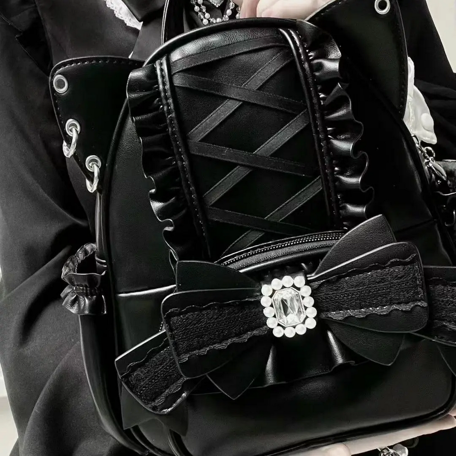 Mochila Lace Cat&#39;s Ear Japanese Ita School Bag