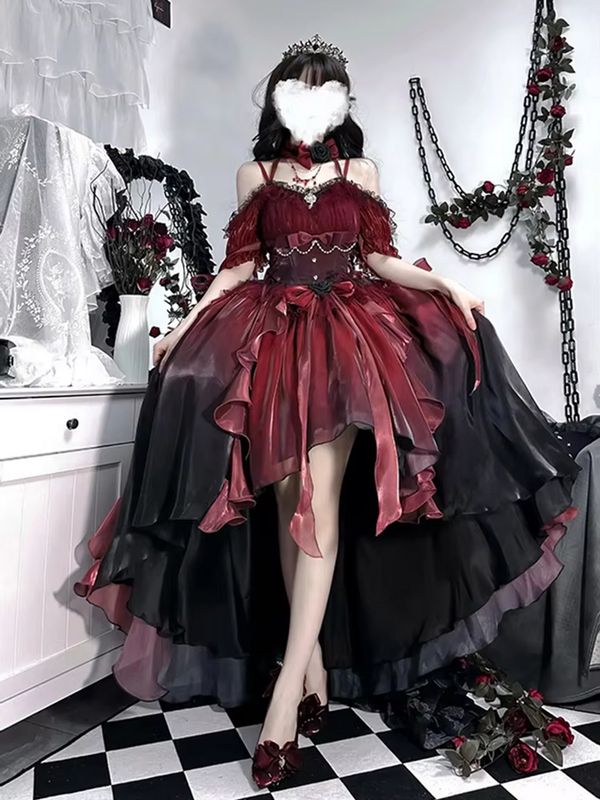 Beautiful Ruffled Princess  Gothic Lolita Dress
