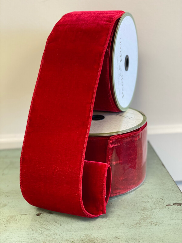 Lush Red Velvet Ribbon 10yd Lush Red Velvet Ribbon 10yd