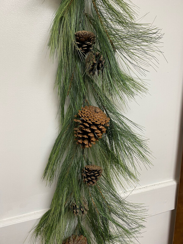 Long Pine Garland with Pine Cone  Long Pine Garland with Pine Cone