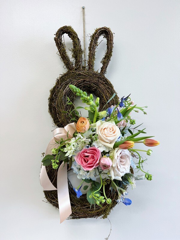Moss Bunny Door Hanger