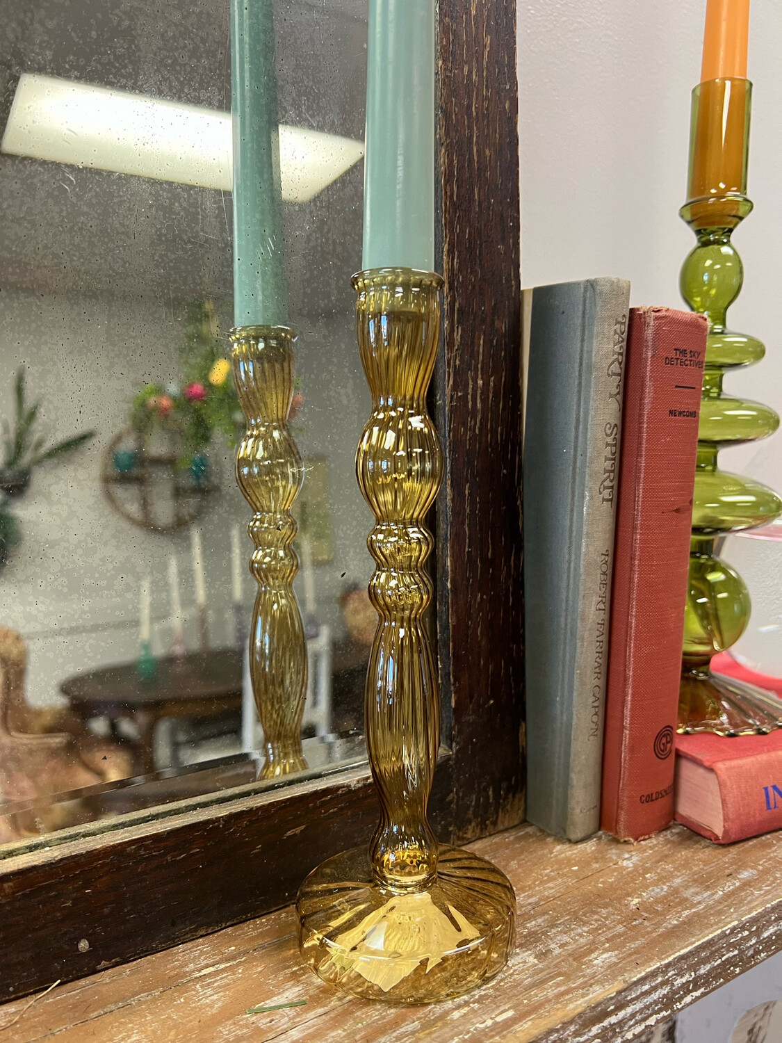 Amber Candlestick
