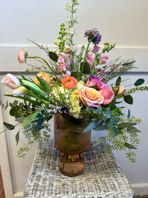 Kersten Vase With Spring Arrangement