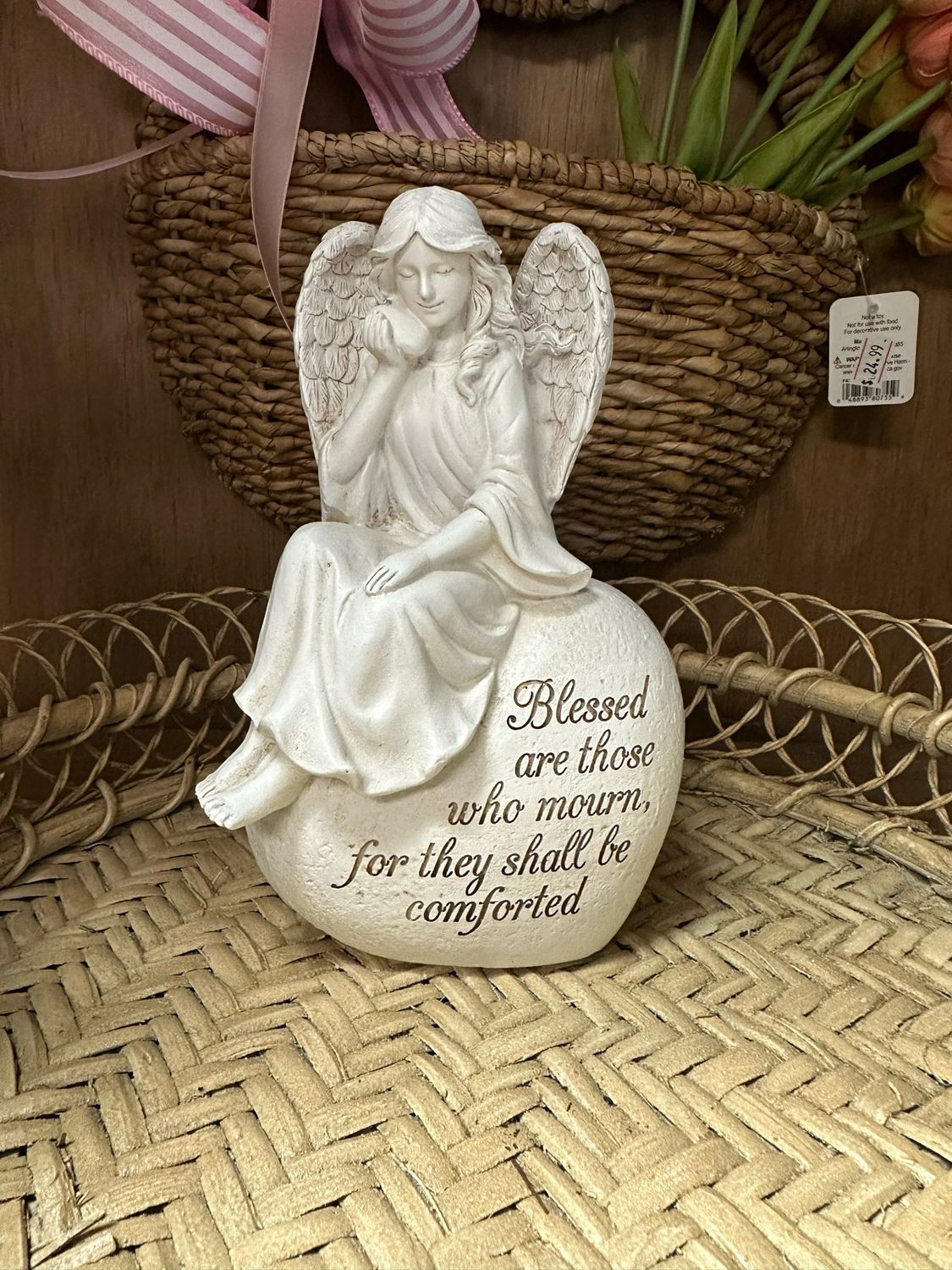 Sitting Angel Statuette