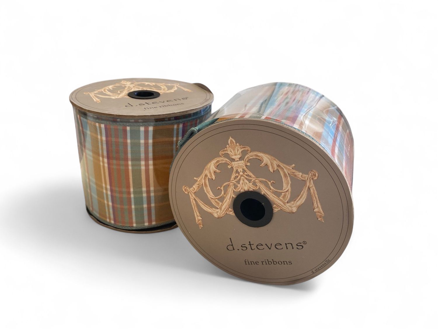 10yd x 4in d stevens Orange, Blue, Green Flannel Ribbon 10yd x 4in d stevens Orange, Blue, Green Flannel Ribbon