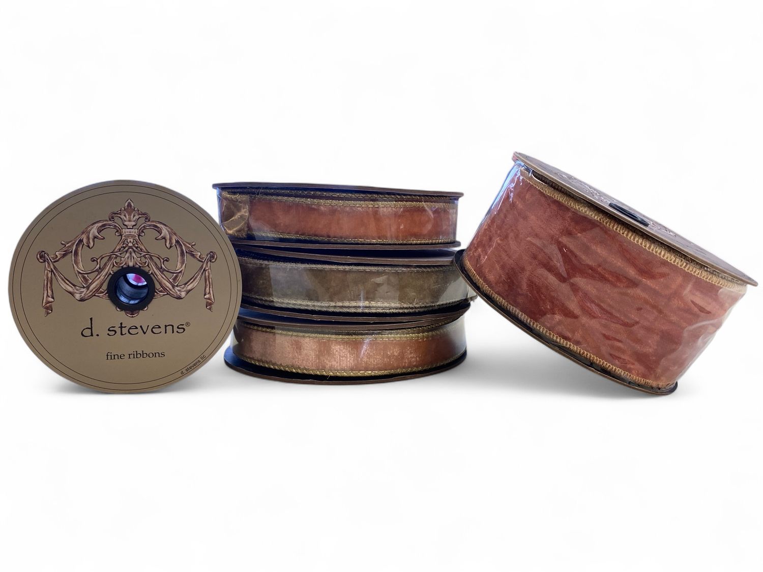 10yd d. stevens Felt Ribbon with Gold Trim 10yd d. stevens Felt Ribbon with Gold Trim