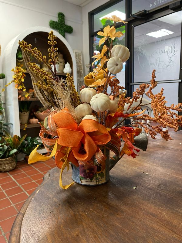 Decorative Fall Watering Pot Decorative Fall Watering Pot