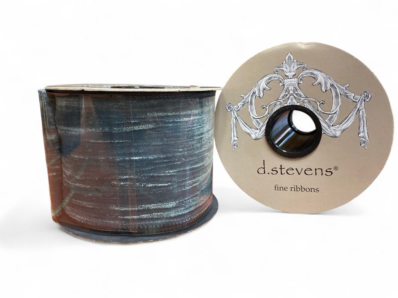 10yd x 4” d. stevens Blue Striped Felt Ribbon 10yd x 4” d. stevens Blue Striped Felt Ribbon