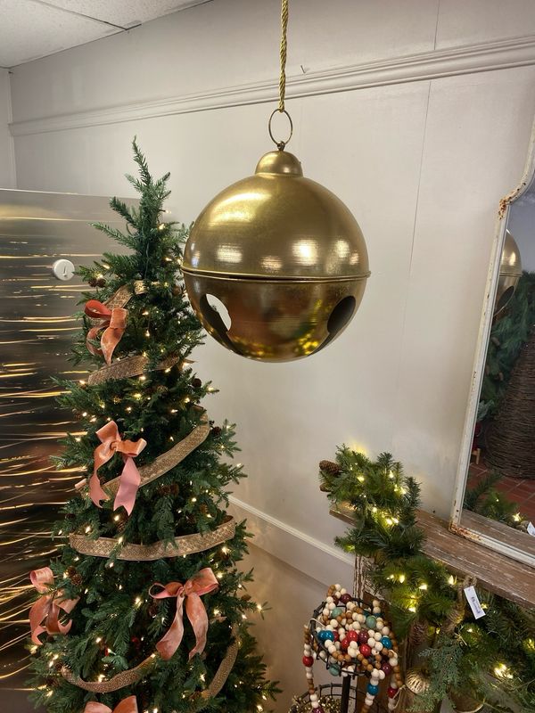 Large Golden Jingle Bell