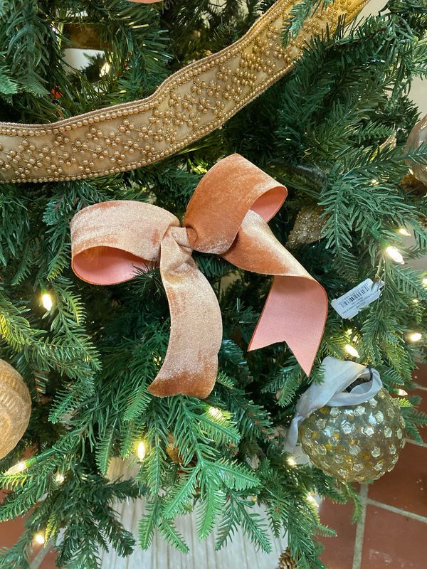 Pink Felt Bow Made of d stevens Ribbon