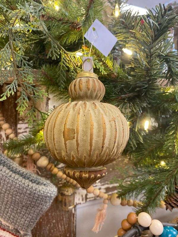 Rustic Gold Ornament