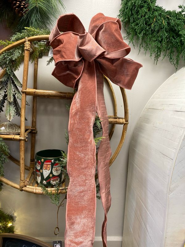 Large Pink Felt Bow