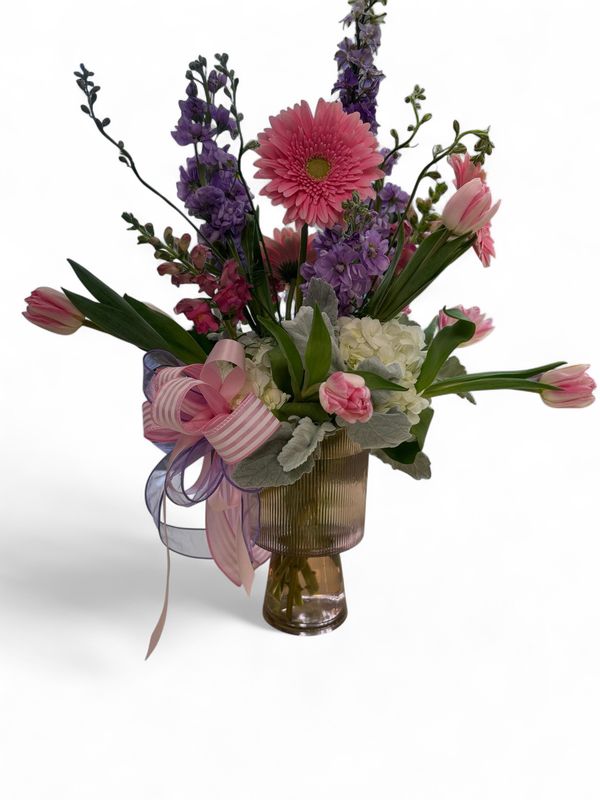 Kersten Vase With Spring Arrangement Kersten Vase With Spring Arrangement