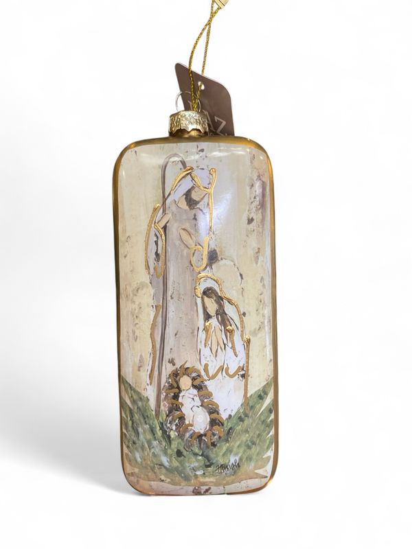 Nativity Scene Glass Ornament Nativity Scene Glass Ornament