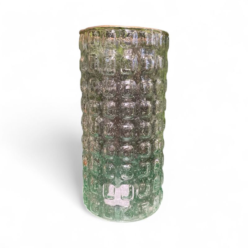 Tall Square Patterned Glass Vase Tall Square Patterned Glass Vase