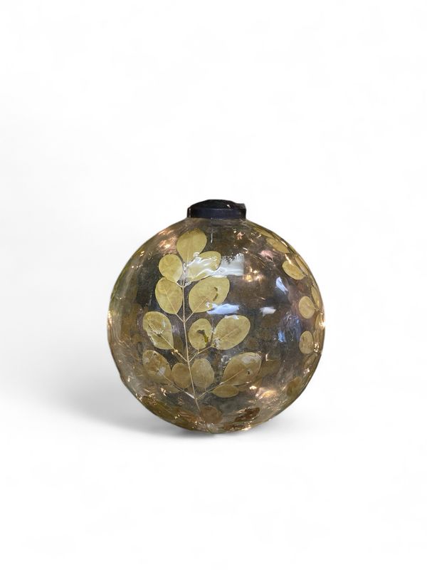 Dried Leaf Glass Ornament Dried Leaf Glass Ornament