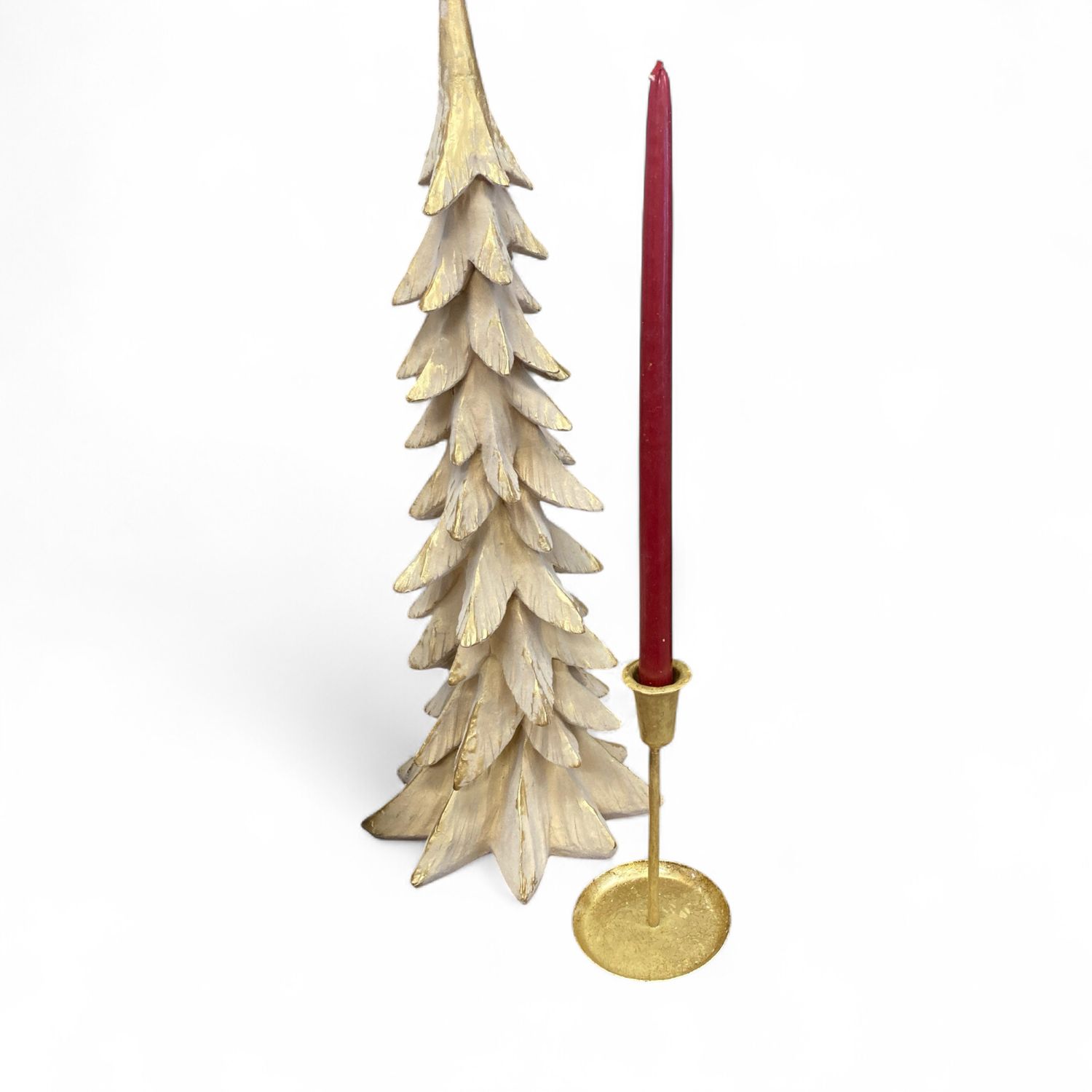 Rustic Gold Candlestick Holder