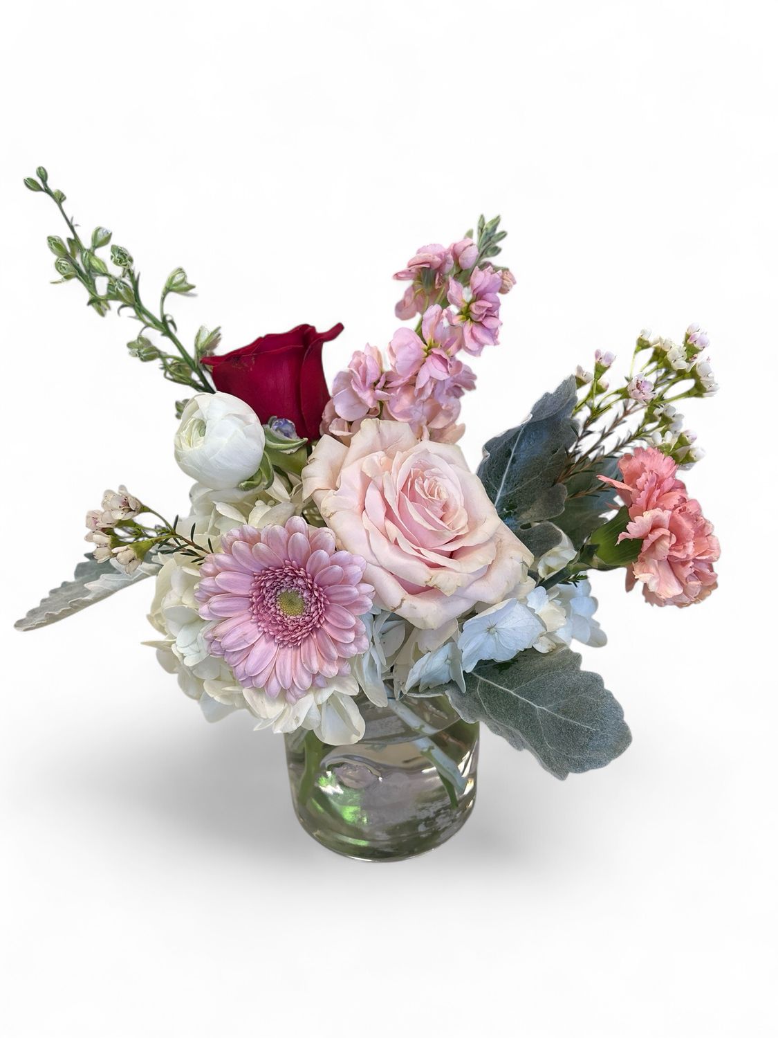 Small kissy lip vase with flowers Small kissy lip vase with flowers