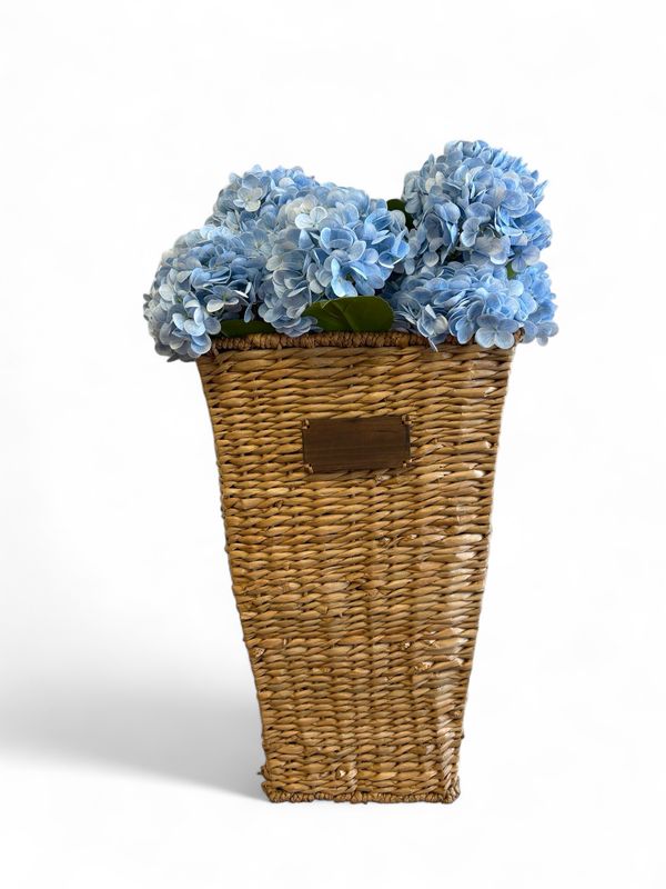 Large wall Basket with faux florals