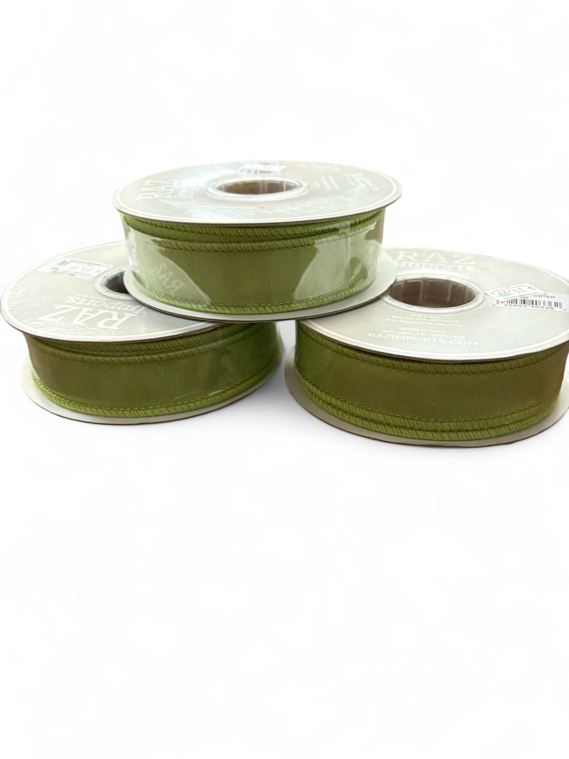 Small green wired ribbon Small green wired ribbon