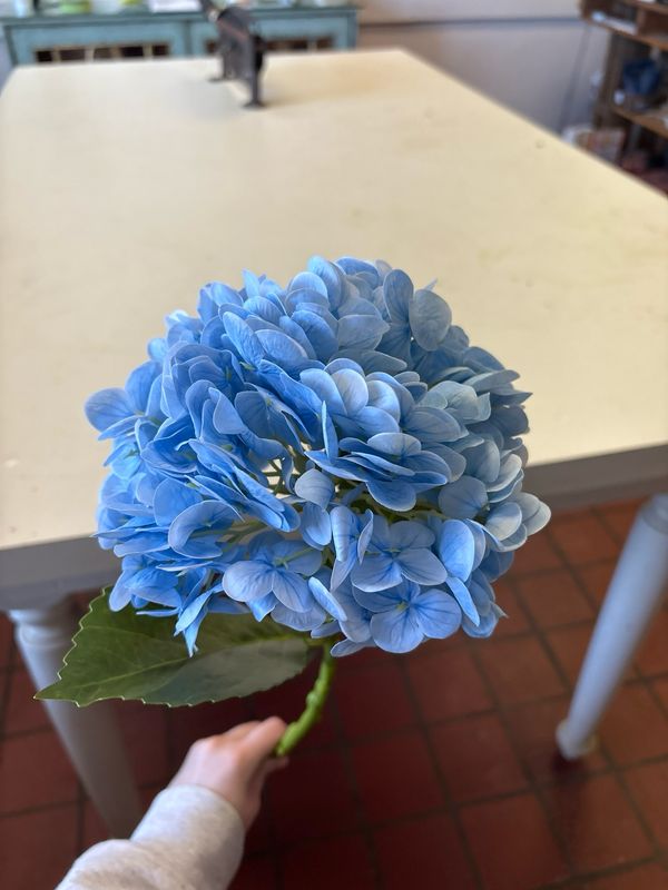 Faux Hydrangea blue
