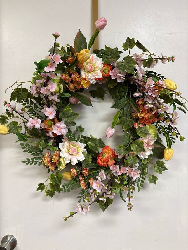 Bright pastel wreath