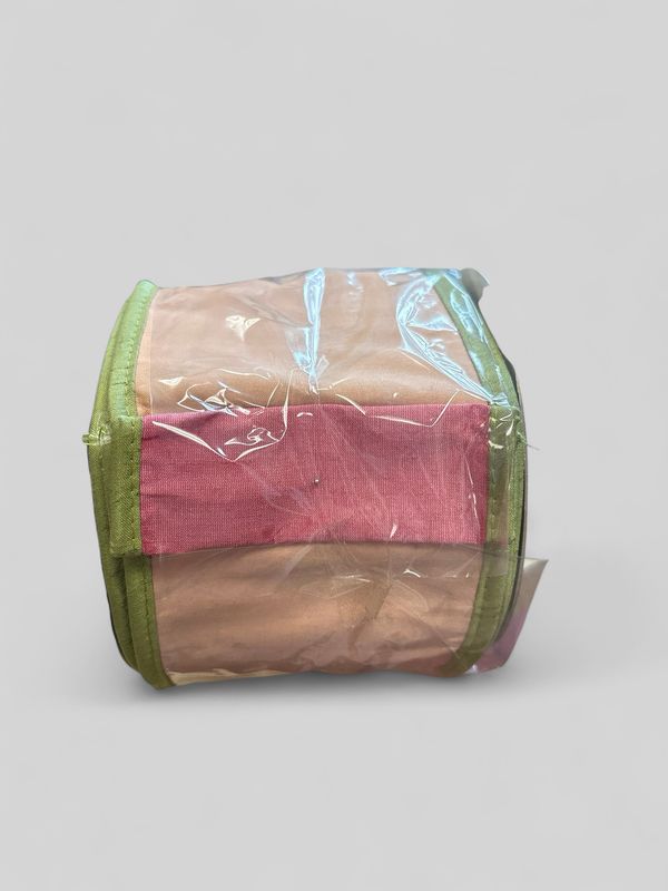 Taffeta DBL Dupion Piping Pink/Green 4x10yd