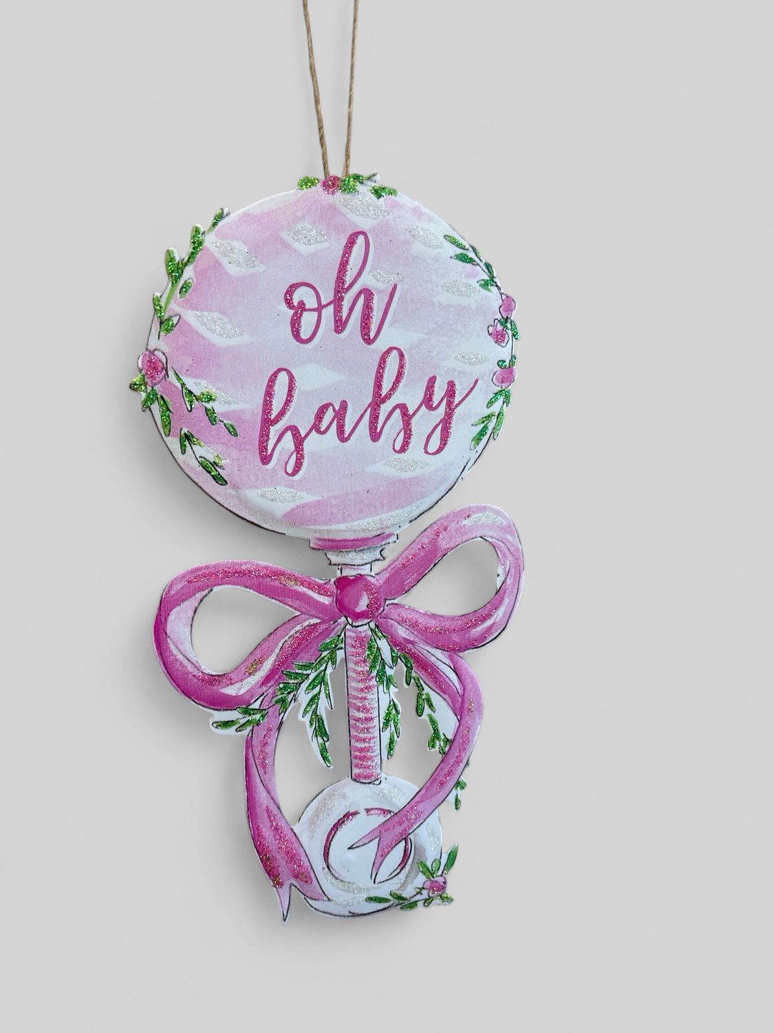 Baby Rattle Door Hanger-Girl
