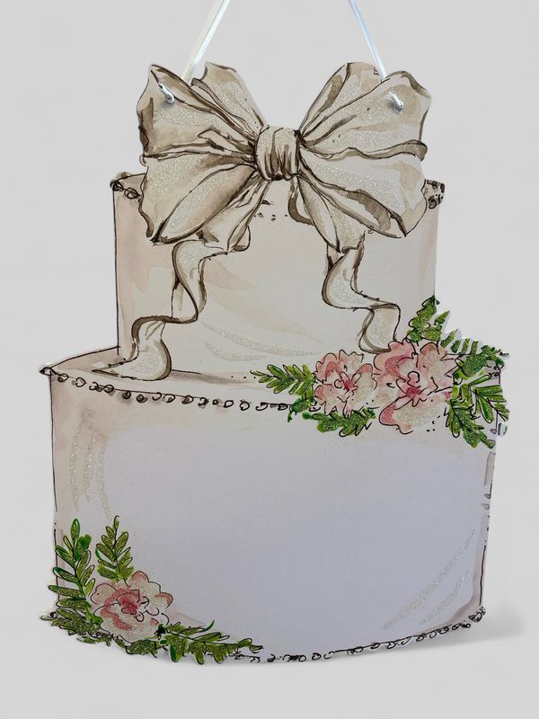 Wedding Cake Door Hanger Wedding Cake Door Hanger