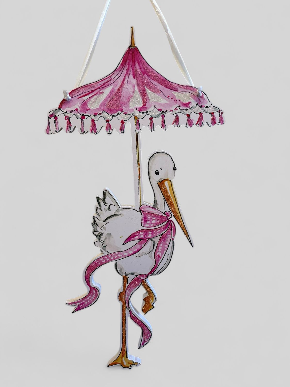 Stork Door Hanger-Girl