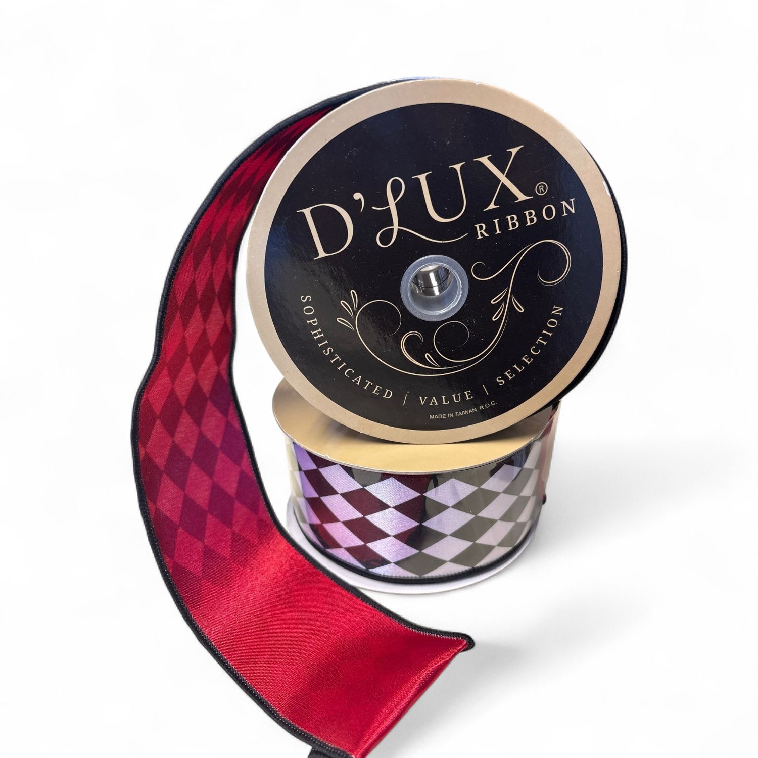 2.5x10yd Harlequin Ribbon