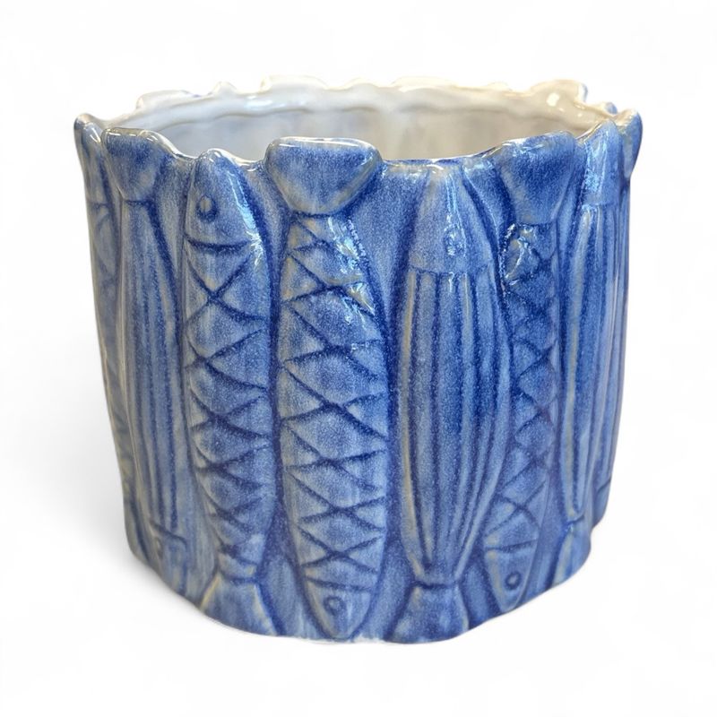Amalfi Pot 6x5 with florals Amalfi Pot 6x5 with florals