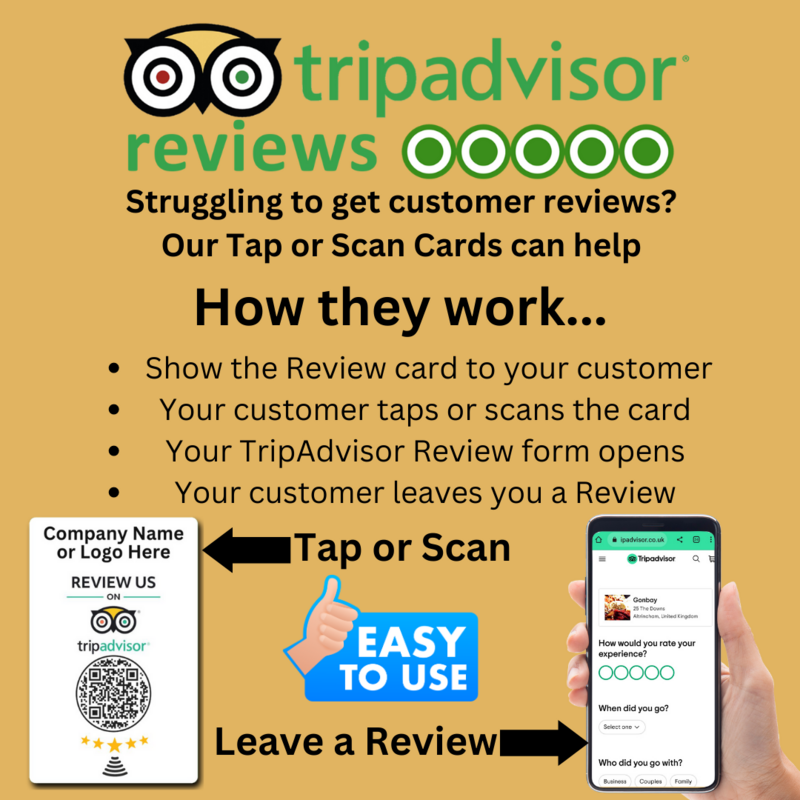 TripAdvisor Review Contactless Card