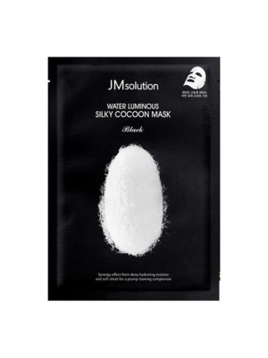 JMSolution Water Luminous Silky Cocoon Mask Black Маска для упругости кожи с протеинами шелка. 35мл./10 шт.