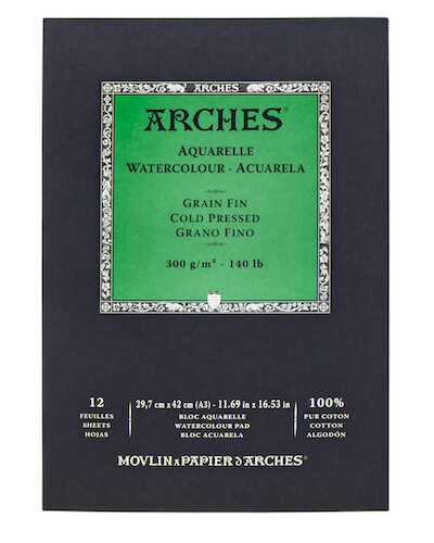 Block Arches A3 12 hojas grano fino