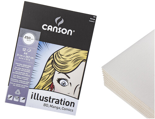 BLOCK CANSON ILLUSTRATION, A4, 12H., 250GRS.