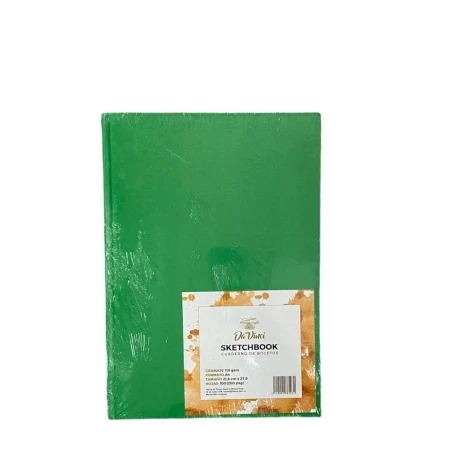 Sketchbook Cosido DaVinci A4 100 hojas - Verde