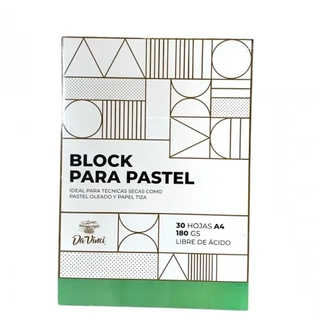 Block Da Vinci para Pastel A4 180 grs 30 Hojas