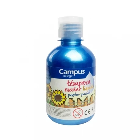Témpera Campus Metálica 250 ml - Azul Metálico