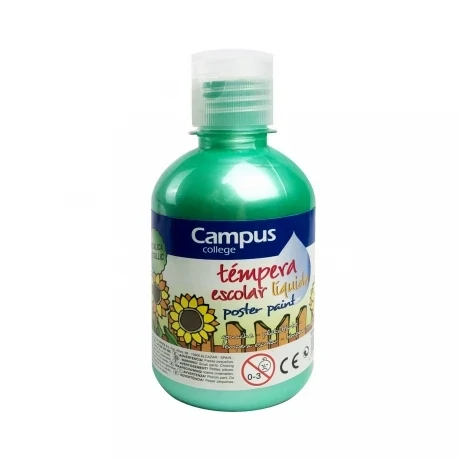 Témpera Campus Metálica 250 ml - Verde Metálico