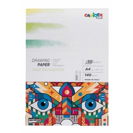 Block Dibujo Carioca Plus A4 140grs 30H