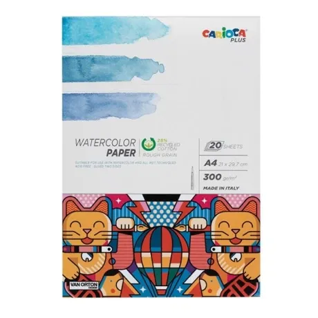 Block para Acuarela Carioca Plus A4 300 grs 20H