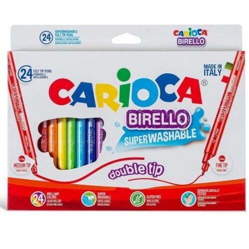 Rotuladores Carioca 24 doble punta