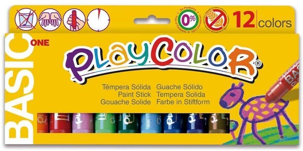 Playcolor témpera sólida 12