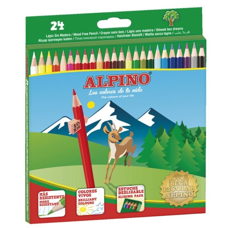 Pinturas lápiz Alpino 24