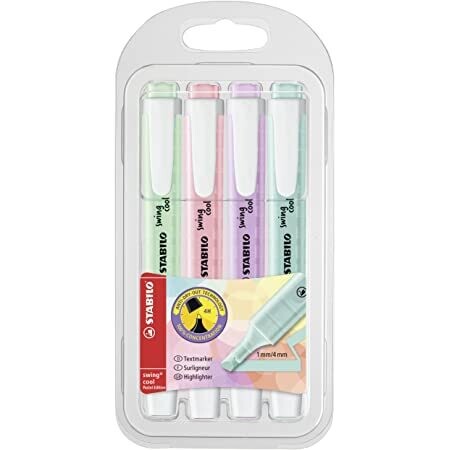 Pack 4 stabilo pastel